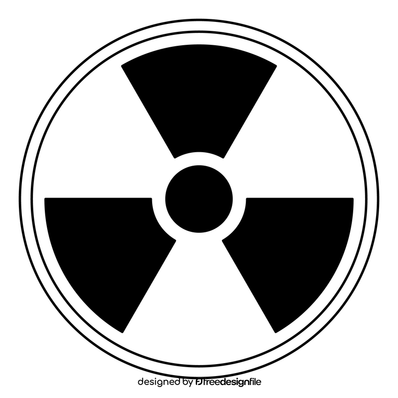 Nuclear physics drawing black and white clipart