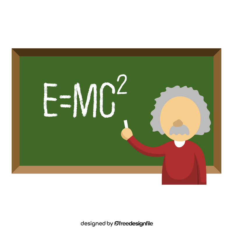 Theory of relativity, Albert Einstein, physics clipart