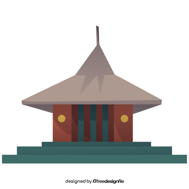 Sri Lanka temple clipart