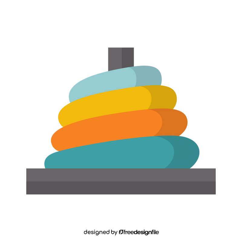 Stacking Rings toy clipart
