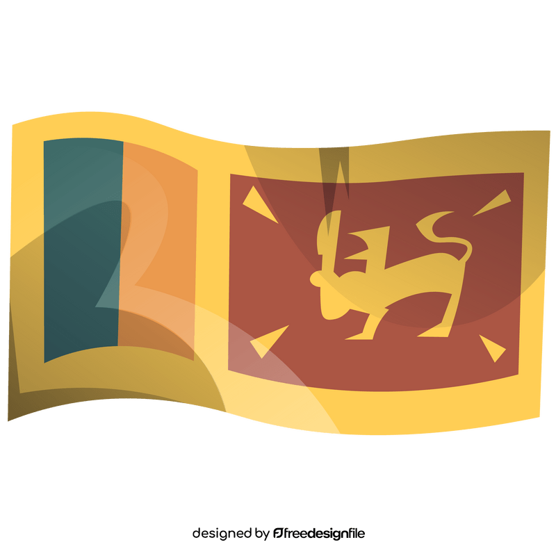 Sri Lanka flag clipart