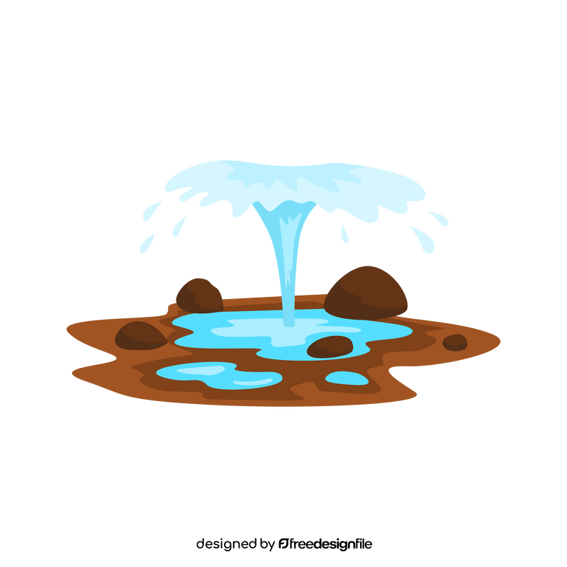 Spring water clipart