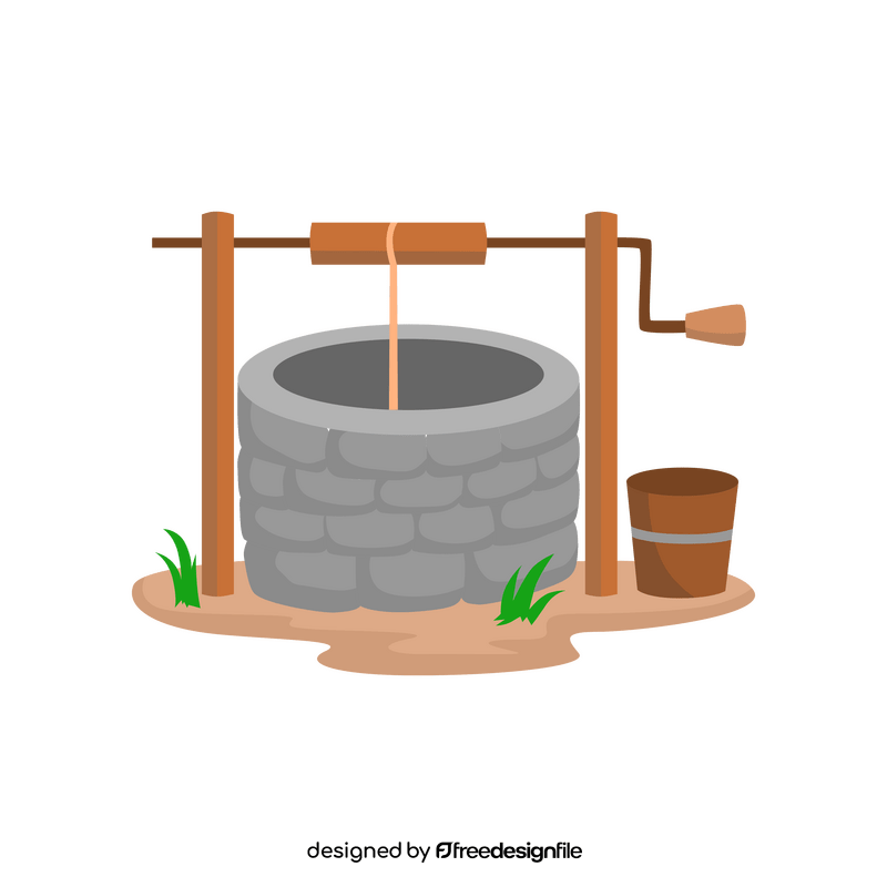 Water well clipart