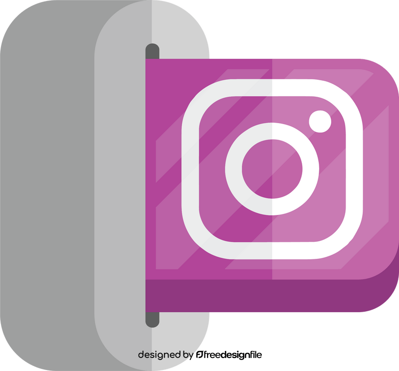 Instagram social media icon clipart
