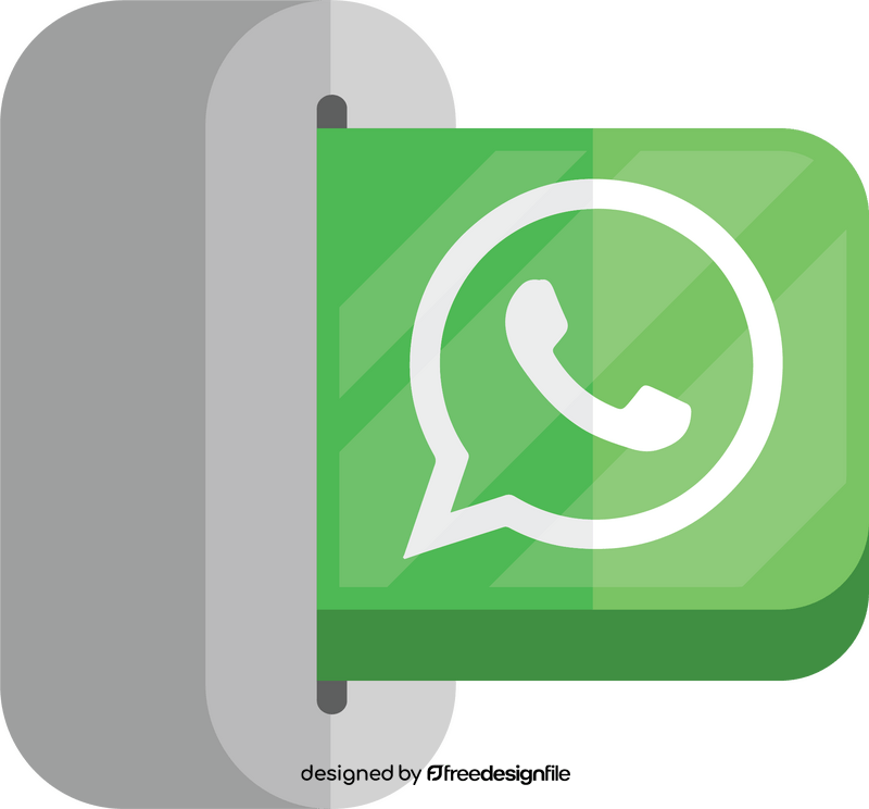 Whatsapp social media icon clipart