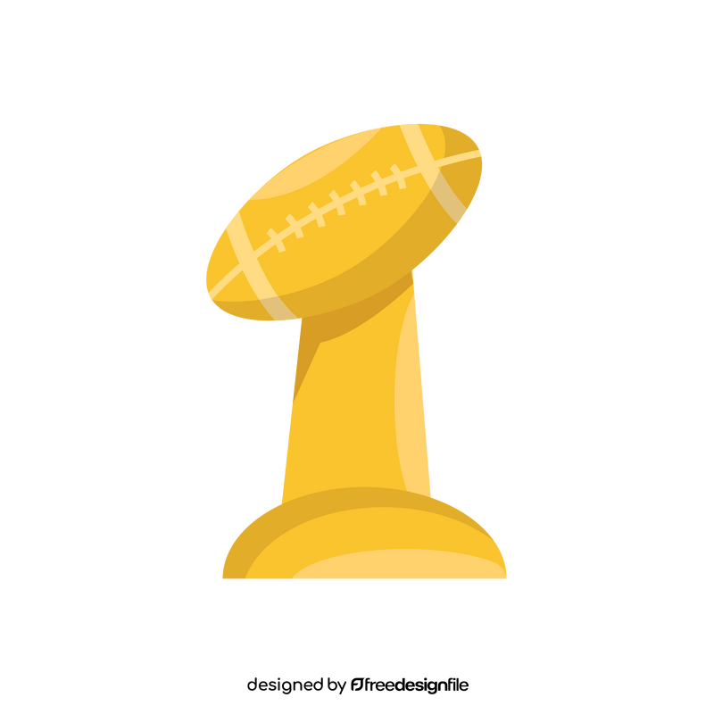 Super Bowl trophy clipart
