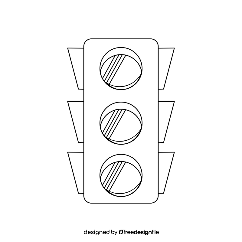 Traffic Lights Clipart Black And White