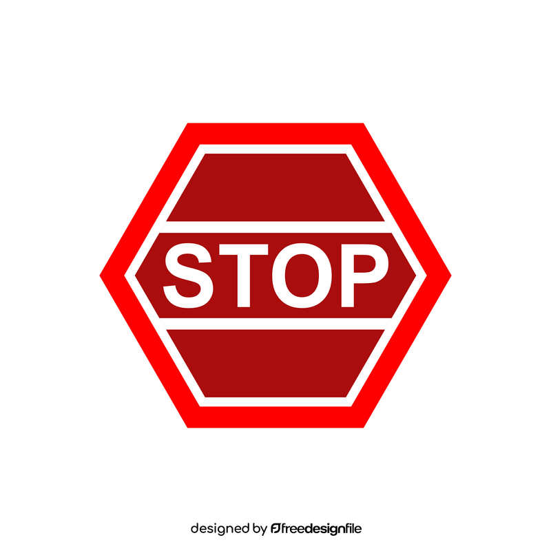 Traffic sign, stop road sign clipart