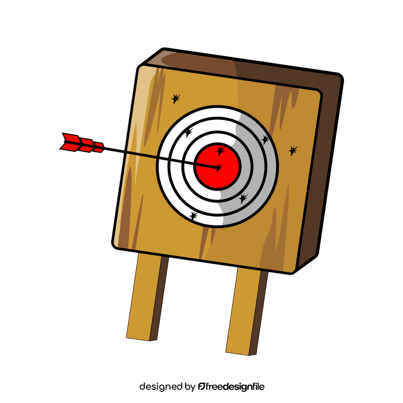 Archery target clipart