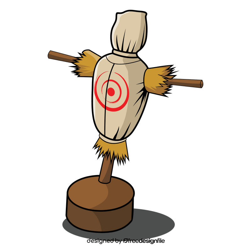 Archery scarecrow target clipart