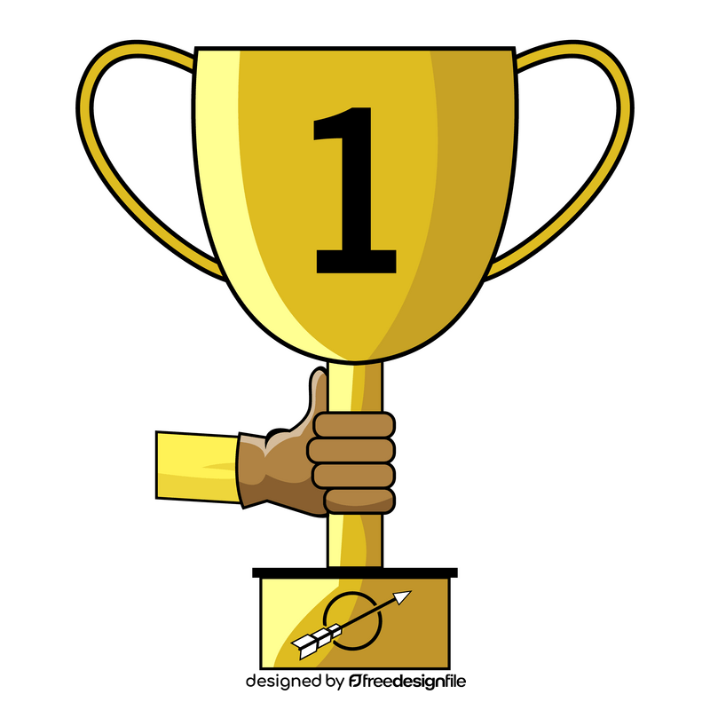 Cup trophy drawing clipart