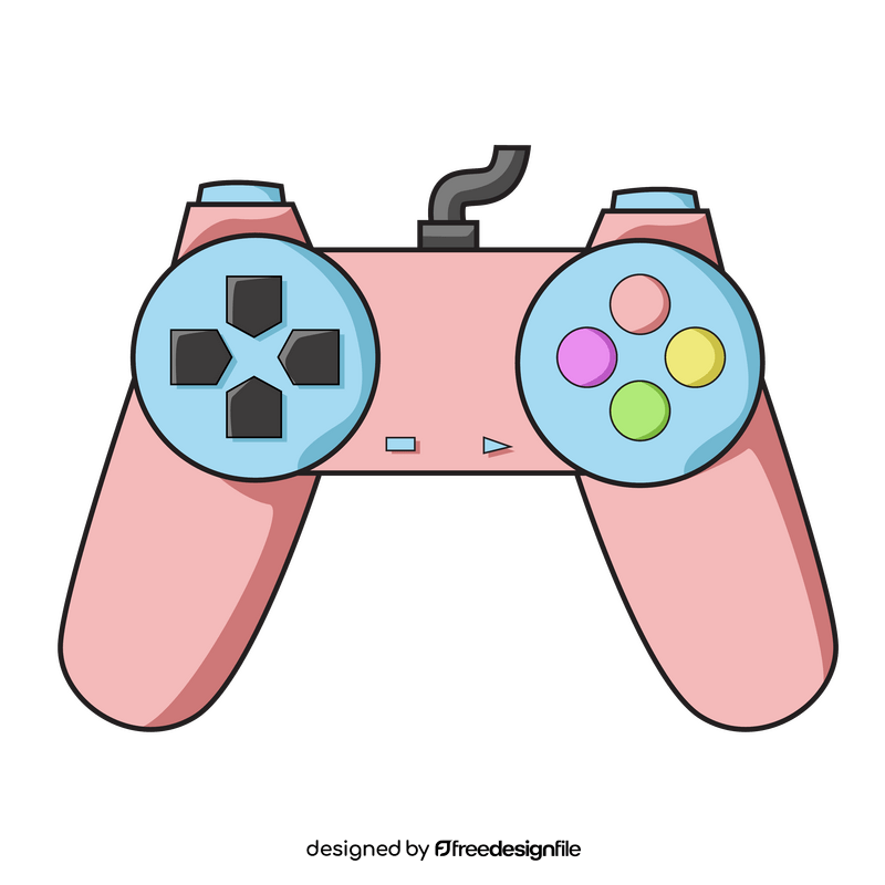 Controller, PS1 gamepad drawing clipart