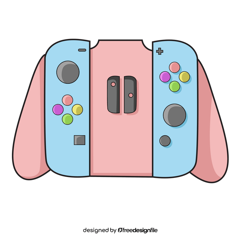 Controller, Nintendo Switch joystick clipart