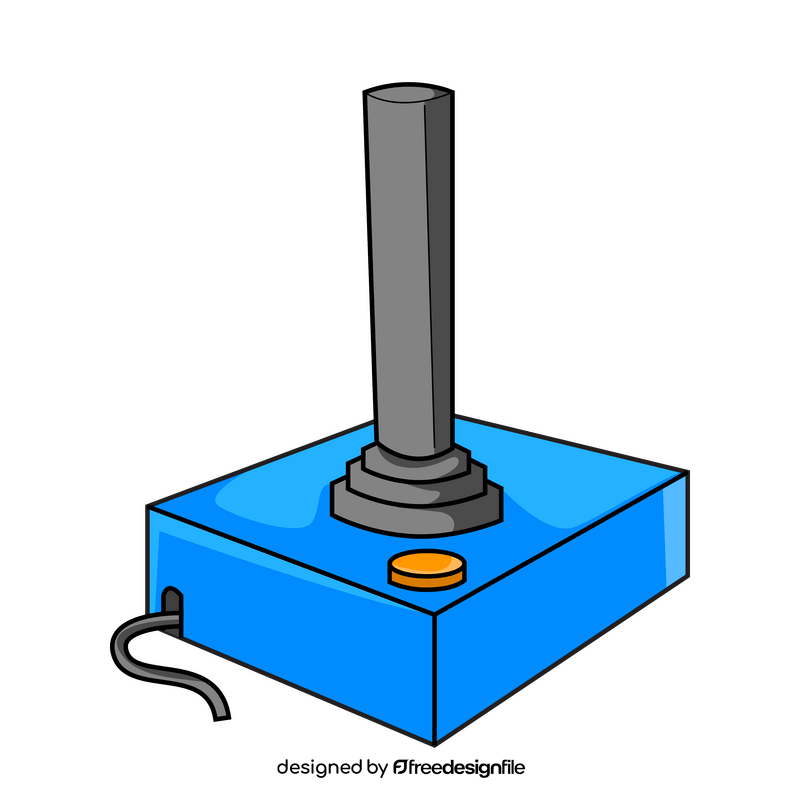 Atari joystick controller drawing clipart