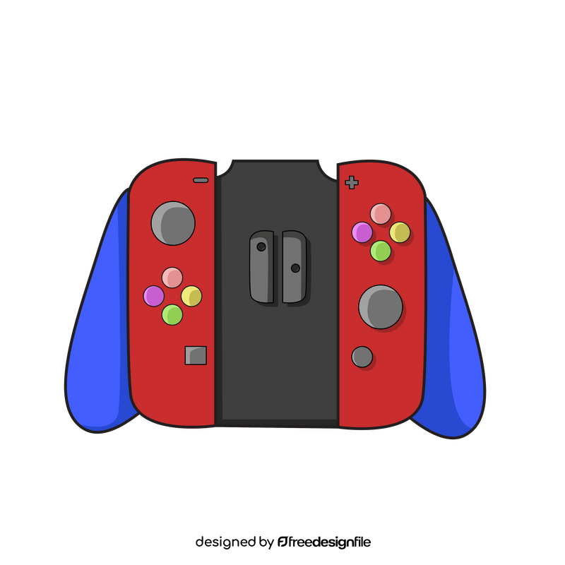 Nintendo Switch controller gamepad drawing clipart