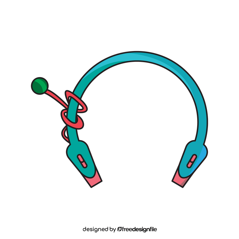 Headphones Retro drawing clipart