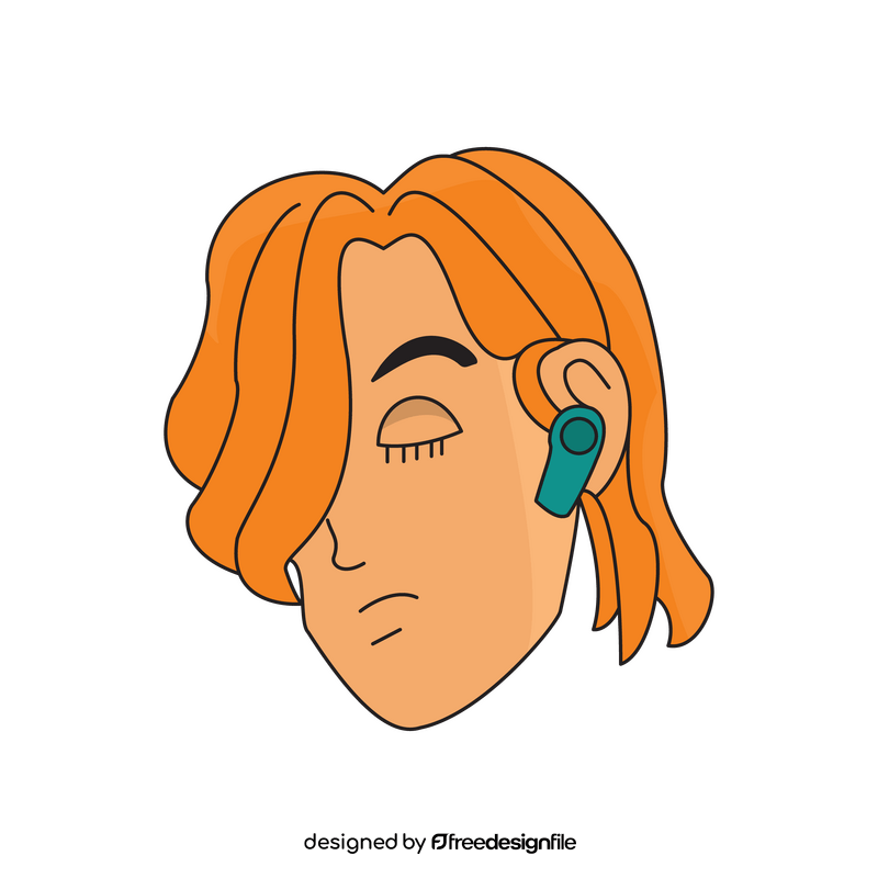 Headphones Wireless Earphone clipart