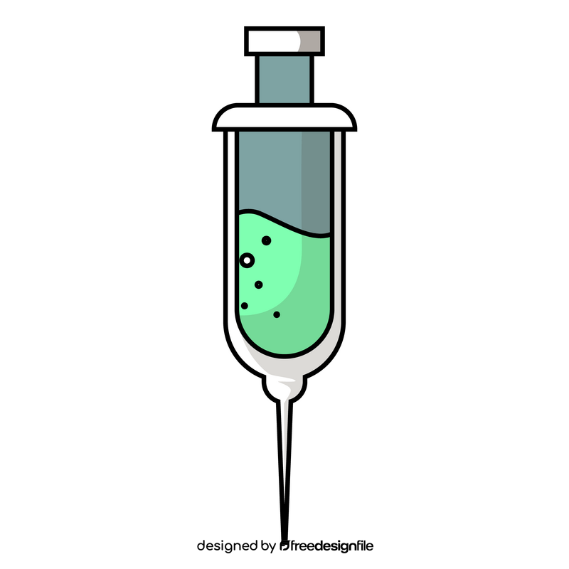 Syringe cartoon clipart