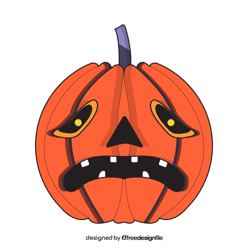 Halloween pumpking Jack O Lantern ghost clipart