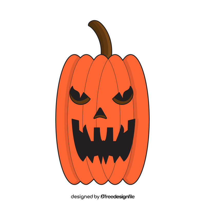 Jack O Lantern scary pumpkin clipart