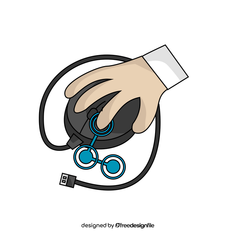 Computer mouse double click clipart