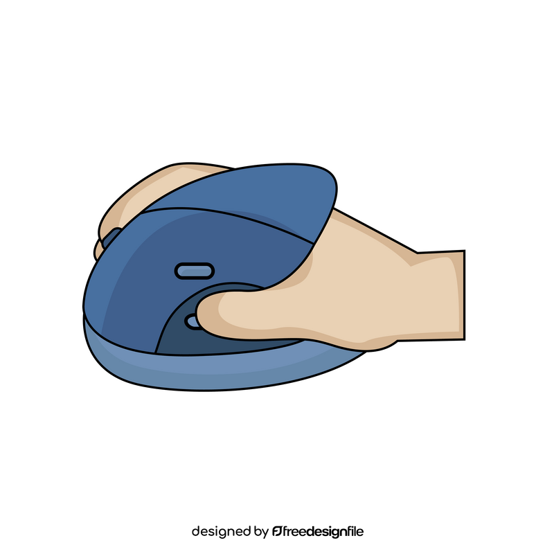 Computer mouse ergonomic clipart