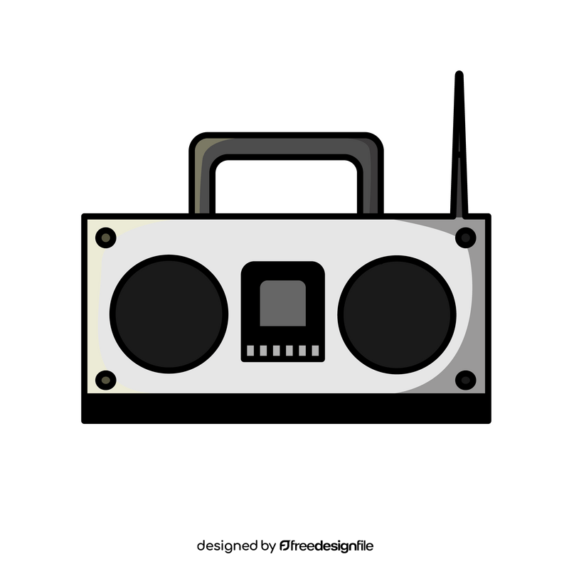 Radio cartoon drawing clipart