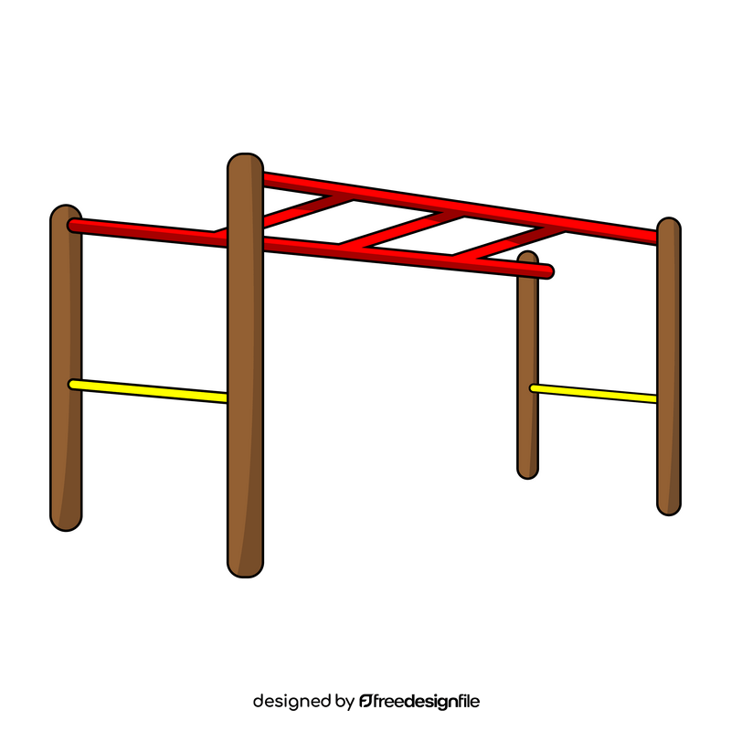 Playground monkey bars clipart