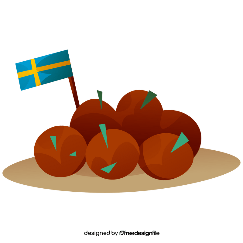 Swedish meatballs clipart