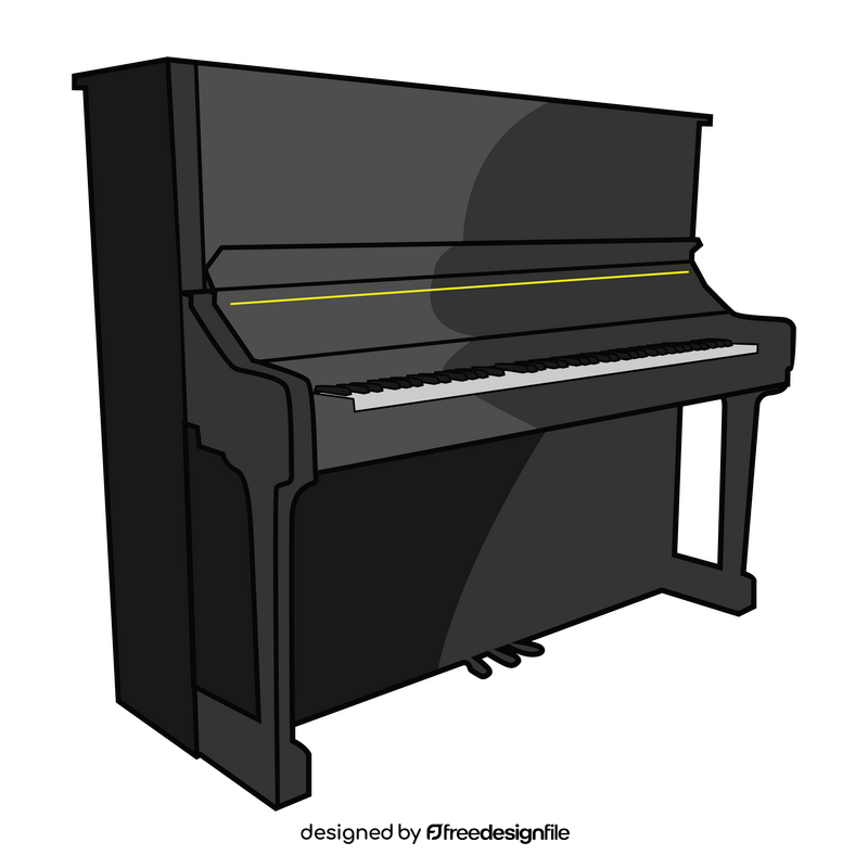 Upright piano clipart