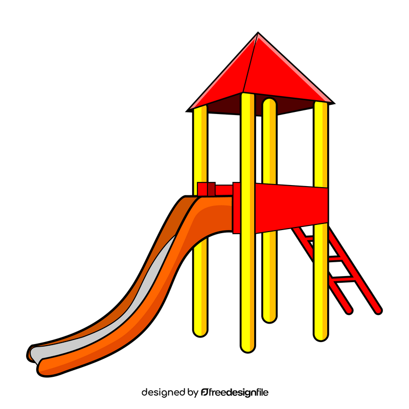 Playground slide clipart