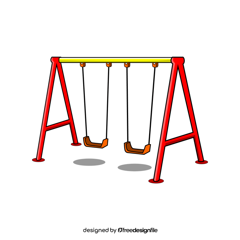 Kids playground swing clipart