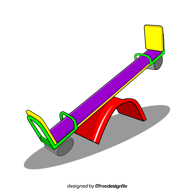 Playground seesaw clipart