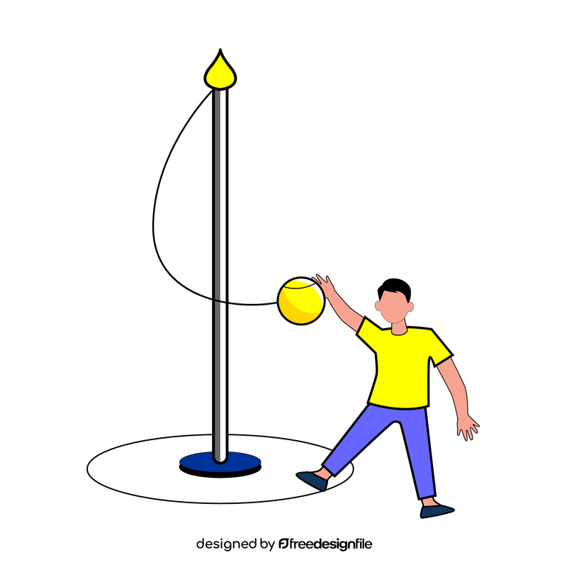 Playground tetherball clipart