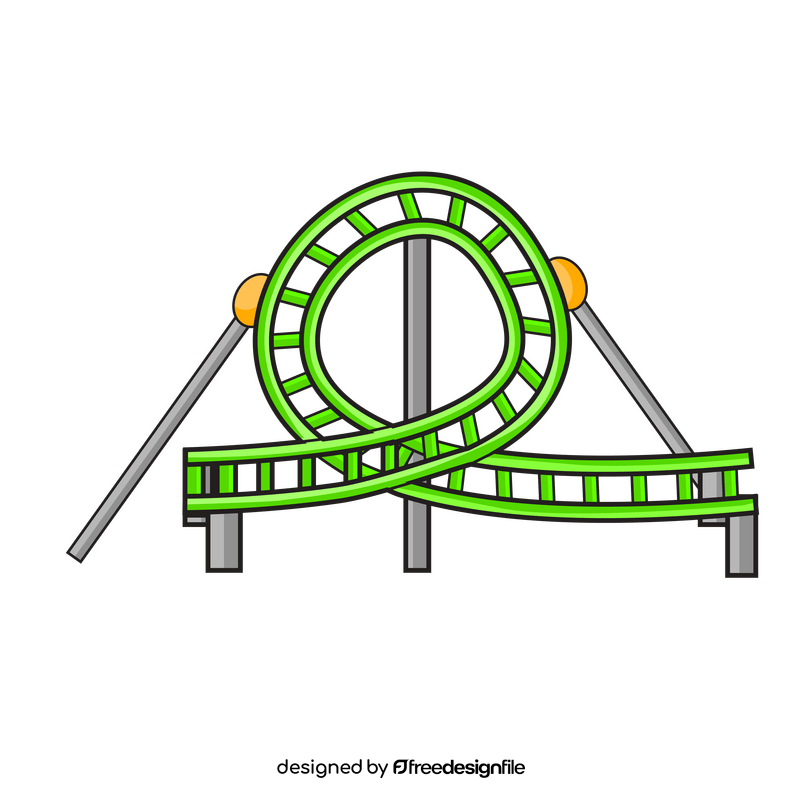 Roller Coaster drawing clipart