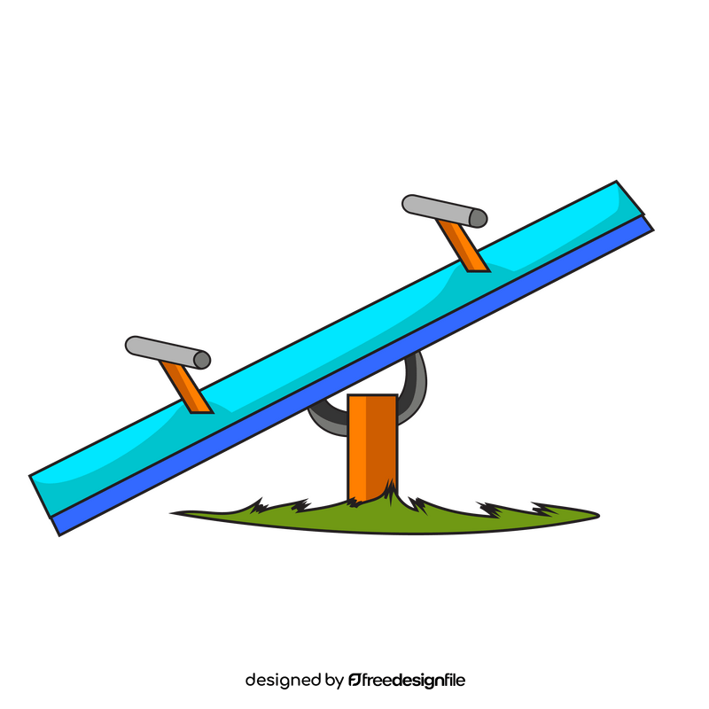 Kids seesaw clipart