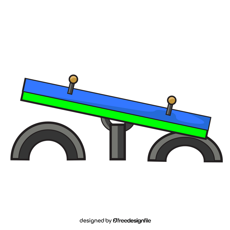 Playground seesaw clipart