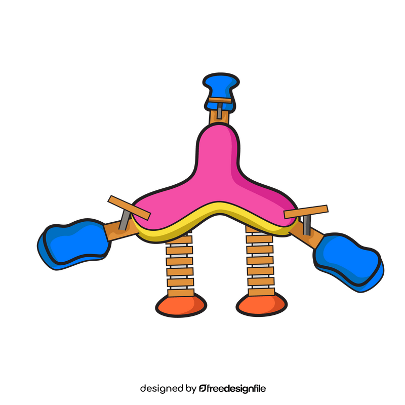 3 seats seesaw clipart