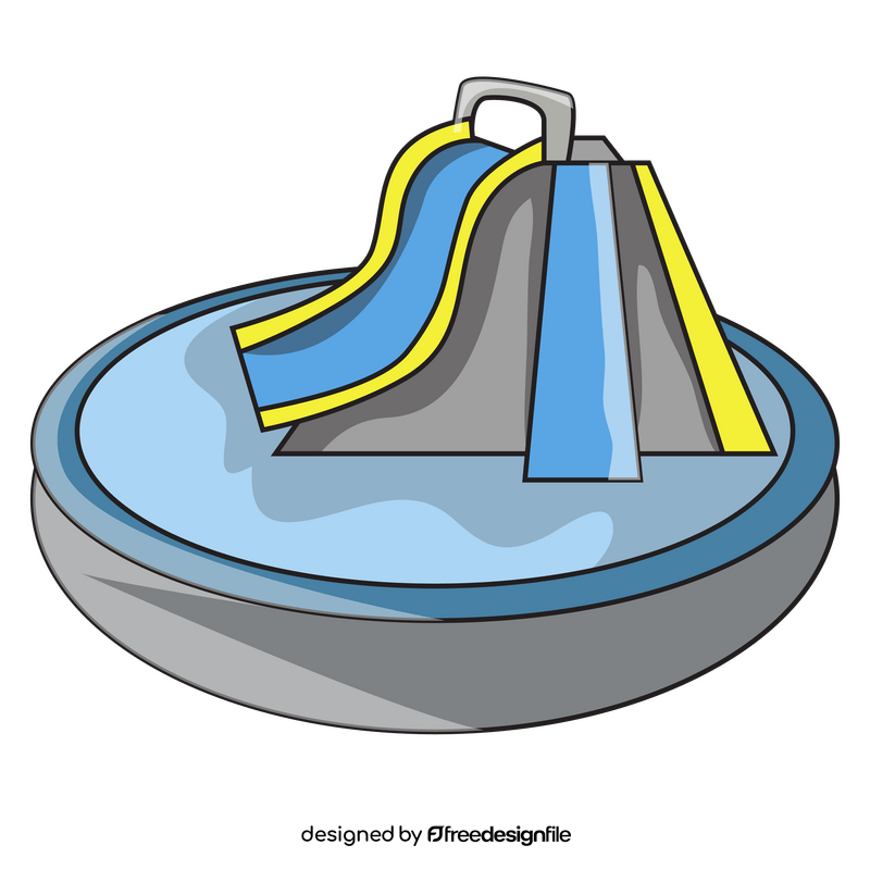 Water slide for kids clipart