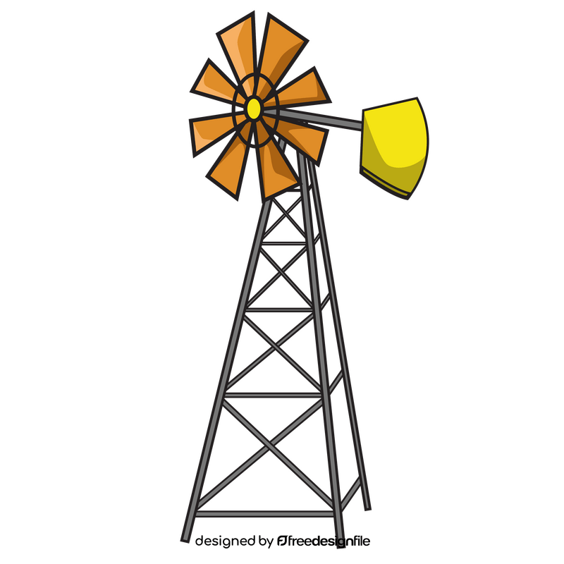 Garden windmill clipart