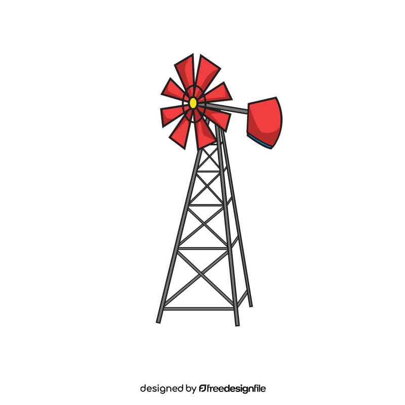 Farm windmill clipart