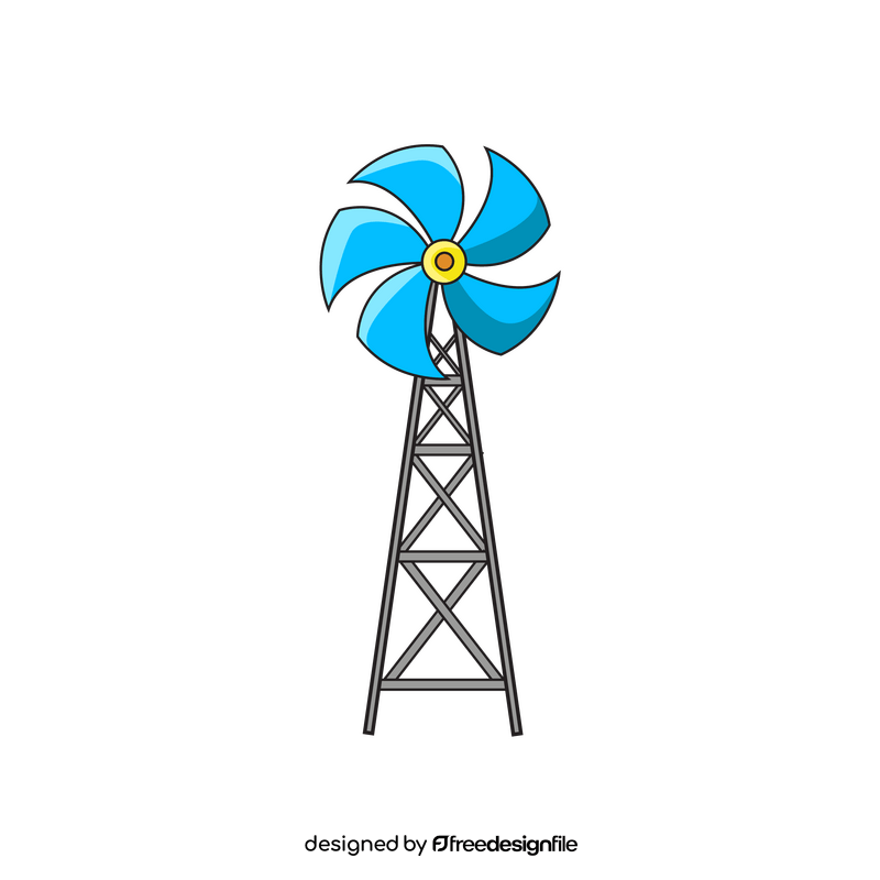 Windmill rustic clipart