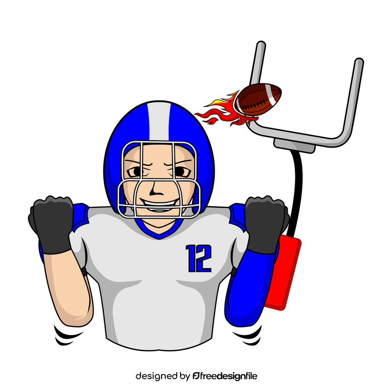 Goal celebration, goal post clipart