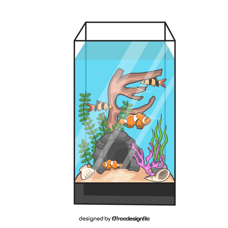 Home aquarium clipart