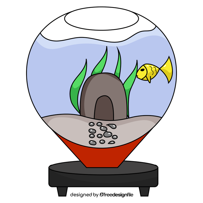 Aquarium bowl glass clipart