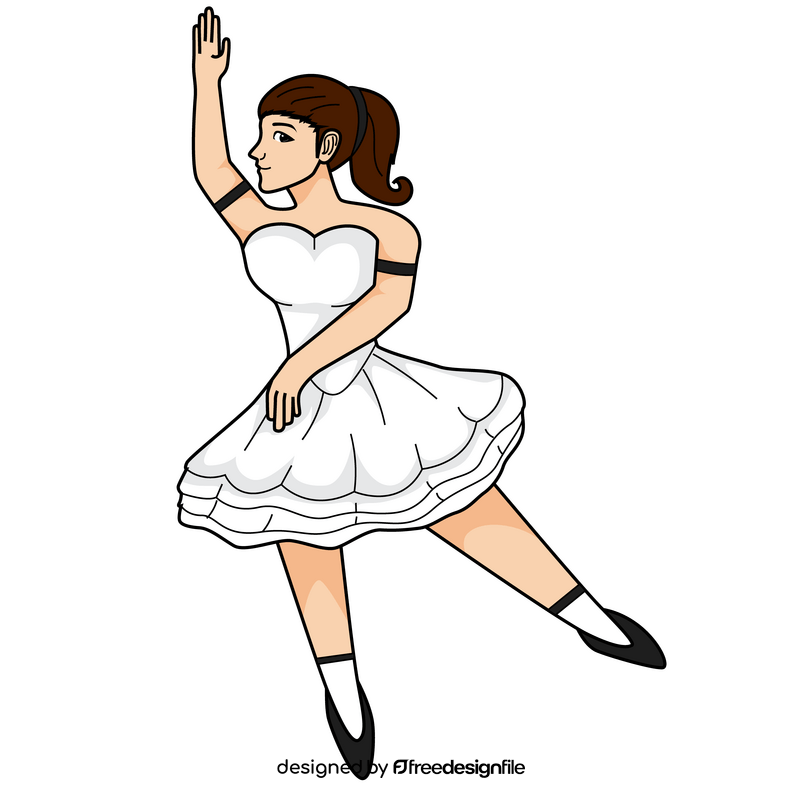 Ballerina dancing clipart