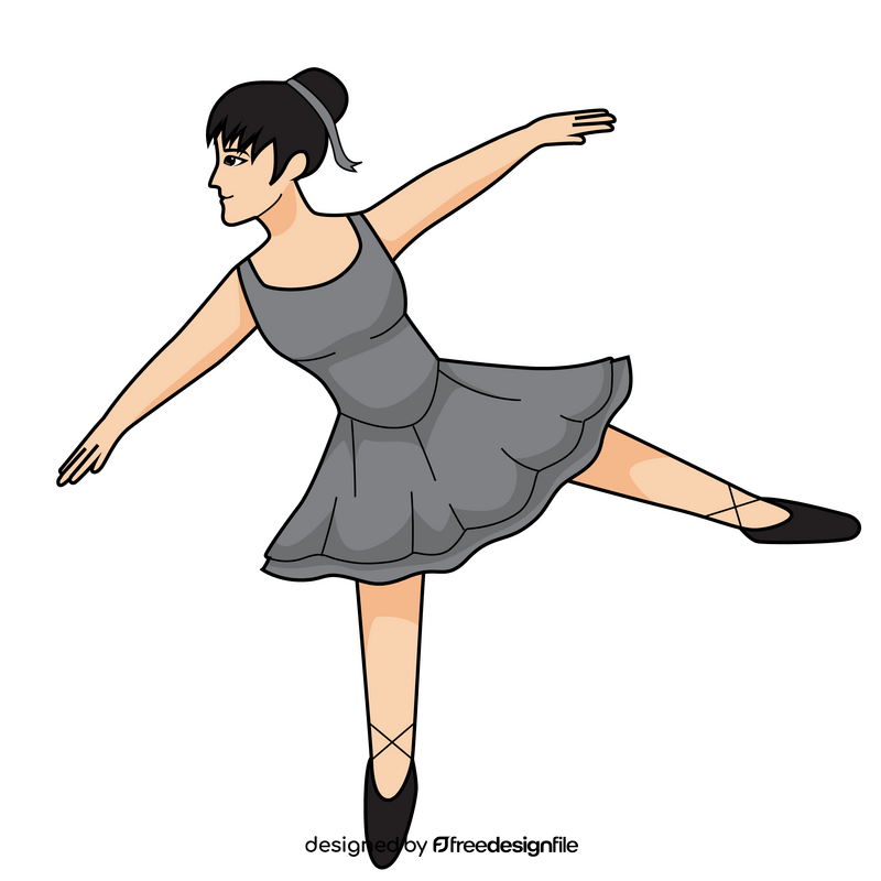 Ballerina cartoon clipart