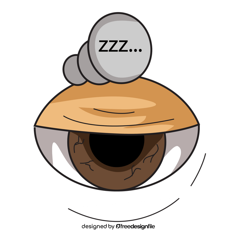 Tired eyes clipart