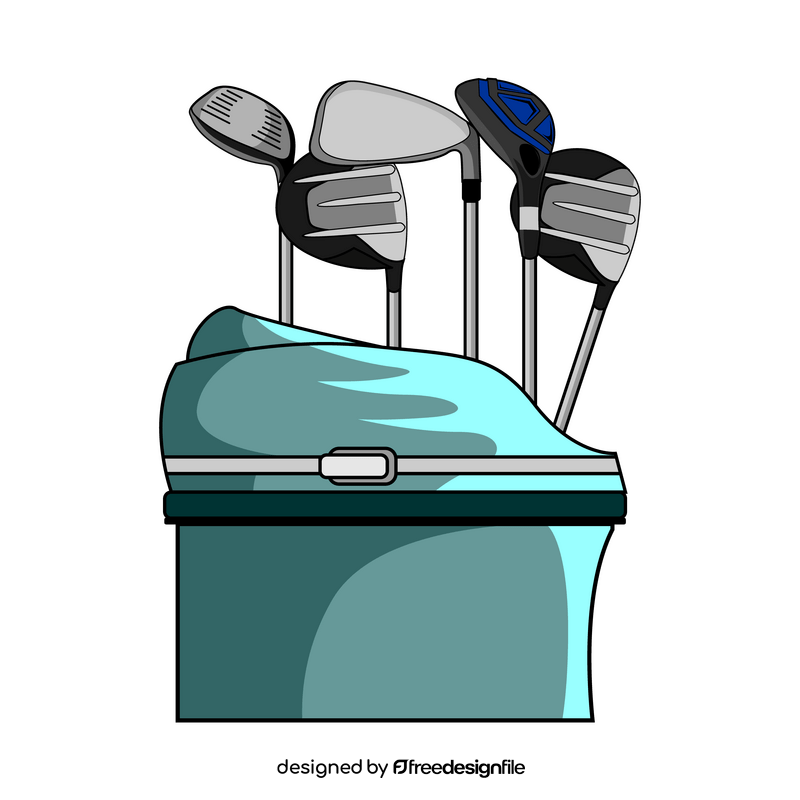 Golf clubs bug clipart