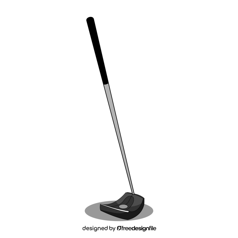 Golf club putter clipart